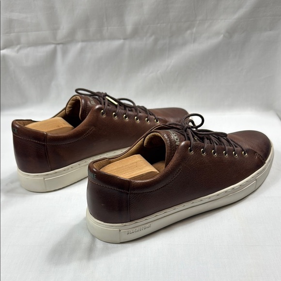Blackstone Brown Leather Sneakers - Picture 4 of 5